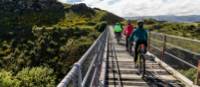 Cycling over the Poolburn Viaduct |  <i>Lachlan Gardiner</i>