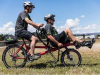 Trail Journeys is able to cater for those less able with the use of recumbent bikes. |  <i>Lachlan Gardiner</i>