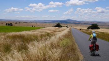 Cycling from Jindabyne to Dalgety,Ross Baker Vast landscapes feature while cycling from Jindabyne to Dalgety