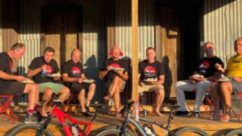 Cycling group on the Kosciuszko to the Sea Cycle tour,Trisha Dixon Cycling group on the Kosciuszko to the Sea Cycle tour