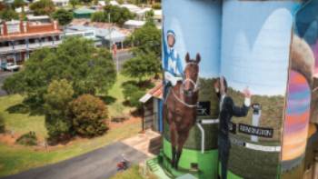 Silo Art aerial 2,Tim Charody Winx silo art