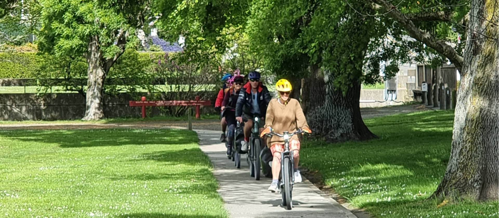 Cyclists on the Alps to Ocean trail enjoy picturesque scenery and a variety of riding terrain as they make their way from the mountains to the ocean