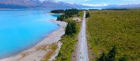 Cycling along the striking Lake Pukaki | Daniel Thour