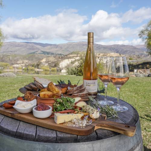 Food and wine at Carrick Winery