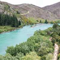 Cyclists riding along the Clutha Gold Trail | Geoff Marks