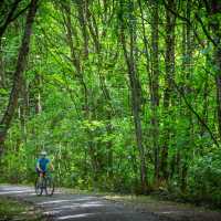 Riding through scenic Mt Stuart Reserve | Geoff Marks