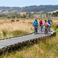 Soaking up the sun riding the Clutha board walk | Geoff Marks
