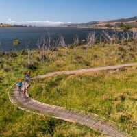 Riding along the winding board walk trail | Will Nelson