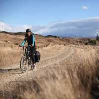 Cycling self guided along the Otago Rail Trail