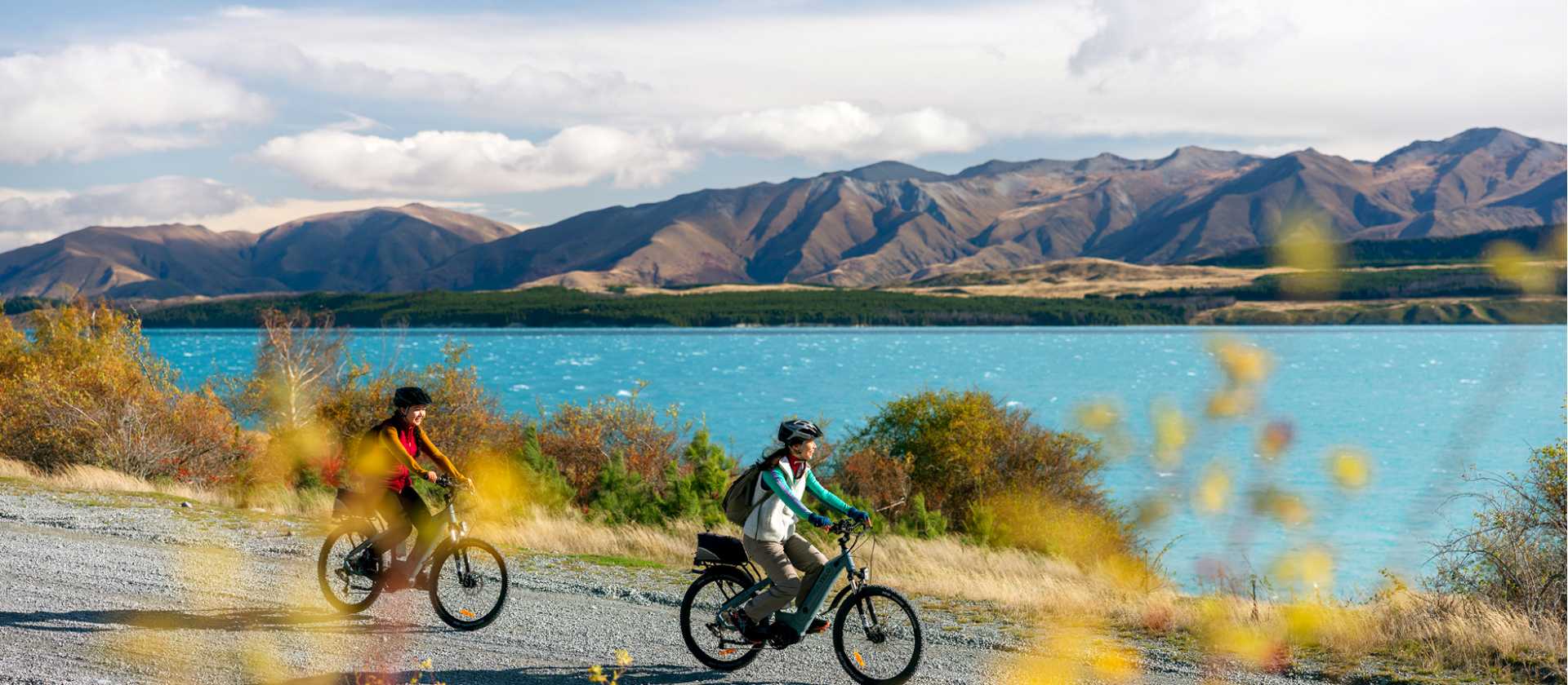 Lake Tekapo start on the Alps 2 Ocean Cycle Trail | Miles Holden