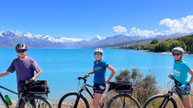 Spectacular scenery on the Alps to Ocean cycle trail