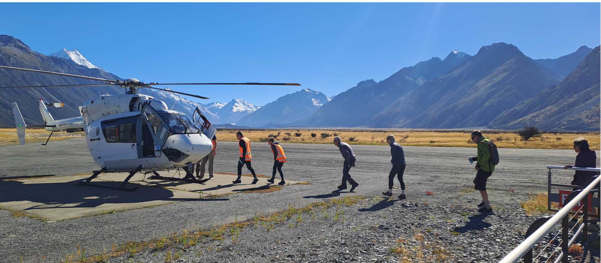 Riders getting the helicopter to Rotten Tommy trail head | Brian Anderson
