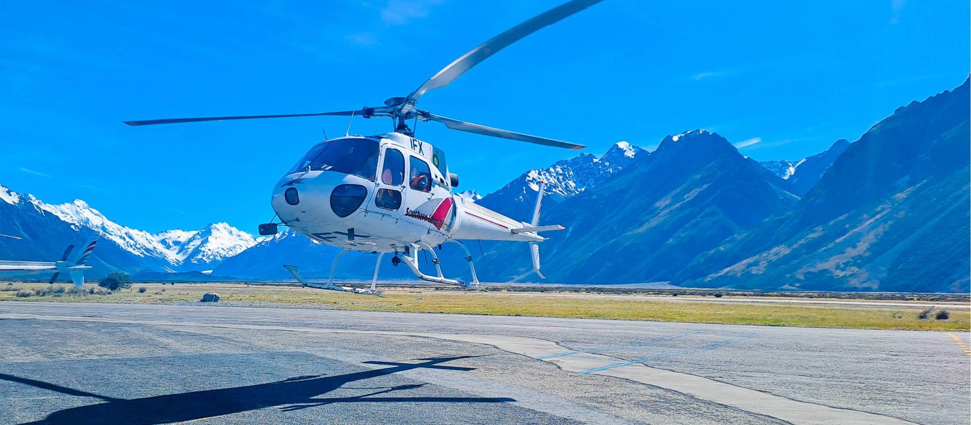 Take a helicopter across the Tasman River on the A2O cycle trail | Driver Brian