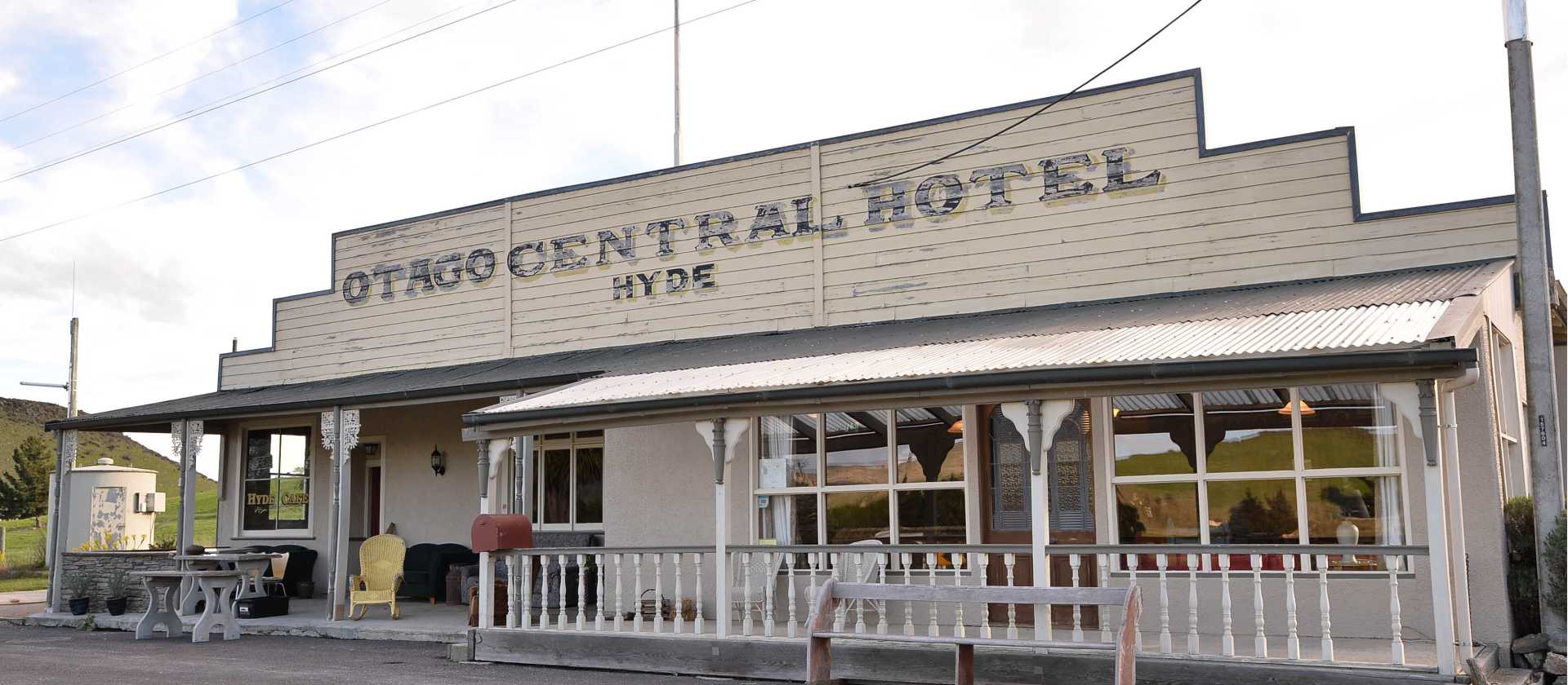 The historic hotel at Hyde