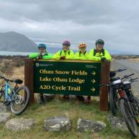 The start of the Alps to Ocean cycle trail