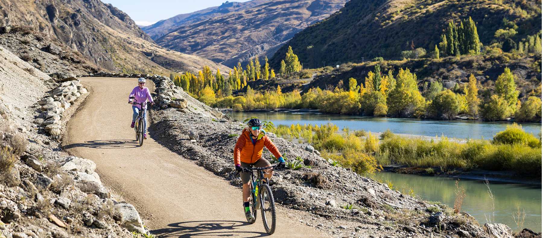 Riders enjoying the brand new Kawarau Gorge Trail | Geoff Marks