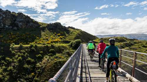 Cycling over the Poolburn Viaduct | Lachlan Gardiner
