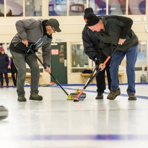 The sport of Curling in Naseby
