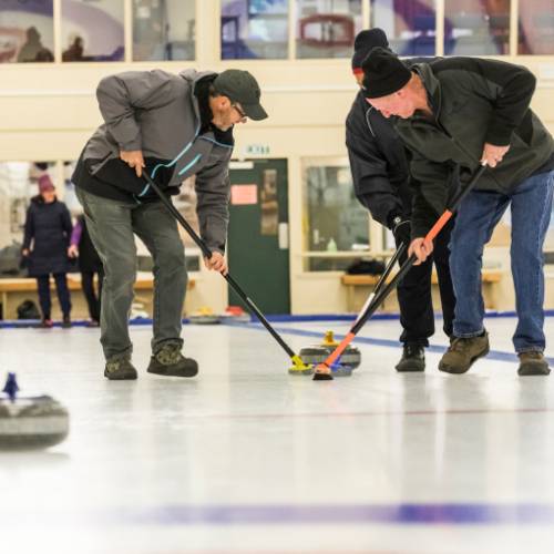The sport of Curling in Naseby