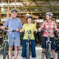 Bike fitting at the Trail Journeys Depot |  <i>Lachlan Gardiner</i>