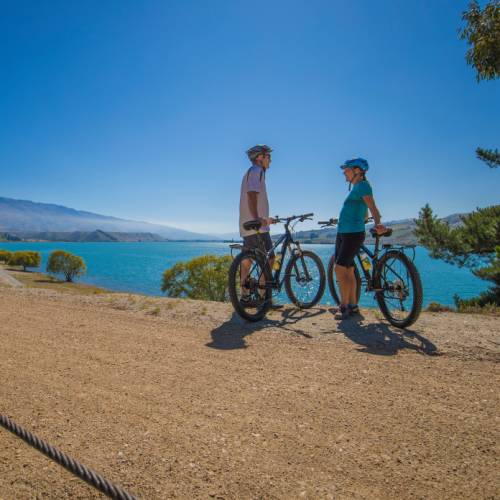 Taking a break to enjoy the views