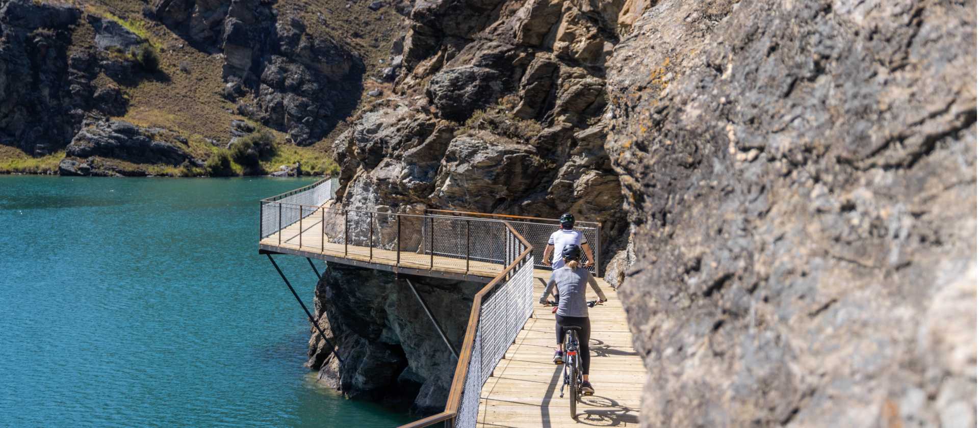 Cyclists riding the board walk | Will Nelson