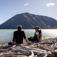 Enjoying the stunning Lake Ohau Lodge on the Alps to Ocean Cycling trail. | Clare Toia-Bailey