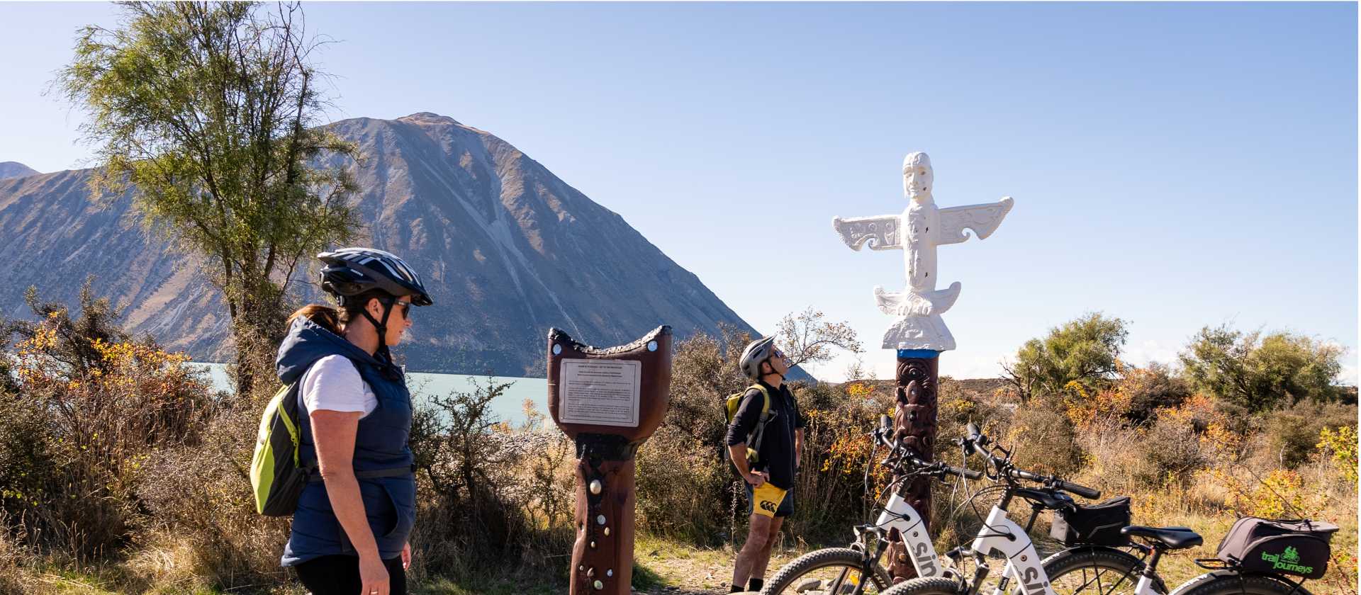 Enjoying the stunning Lake Ohau Lodge on the Alps to Ocean Cycling trail. | Clare Toia-Bailey