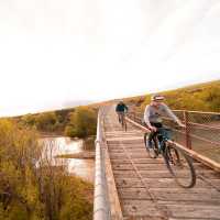 Crossing the impressive Manuherikia Bridge No.1 | DunedinNZ