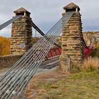 The suspension bridge at Ophir serves as a reminder of the many Irish gold miners who came to the Otago region | Peter Walton