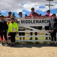 Debby and friends soaking in the end of their Rail Trail Journey | Debby Wong
